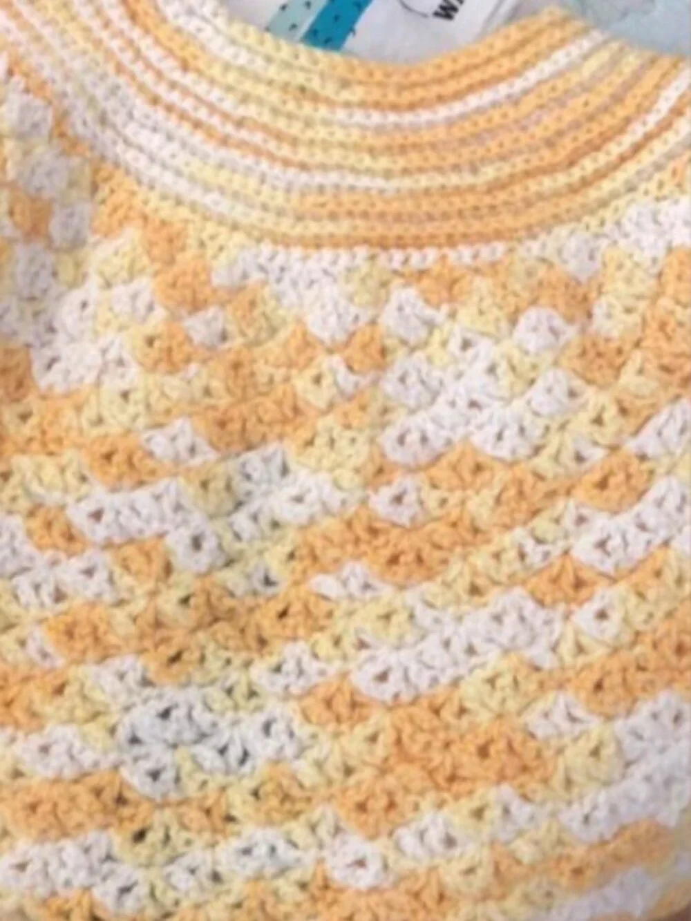Hand Crocheted Baby Sweater Size 9 months